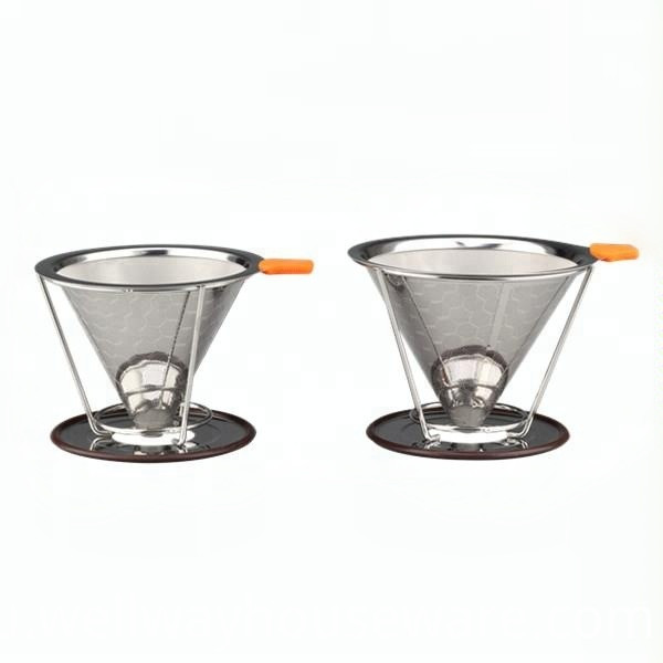 Сотовый фильтр для кофе из нержавеющей стали Honeycombed Stainless Steel Coffee Filter Reusable Pour